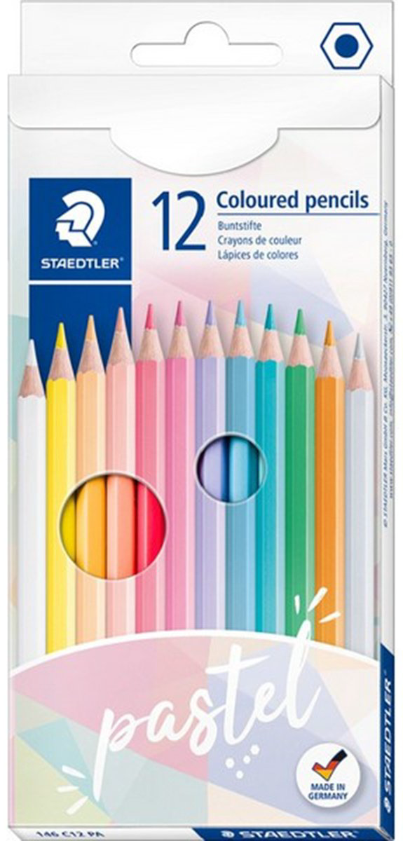 Цветные карандаши STAEDTLER 146 C12 E1 форма шестигранная 12 шт купить,NaN