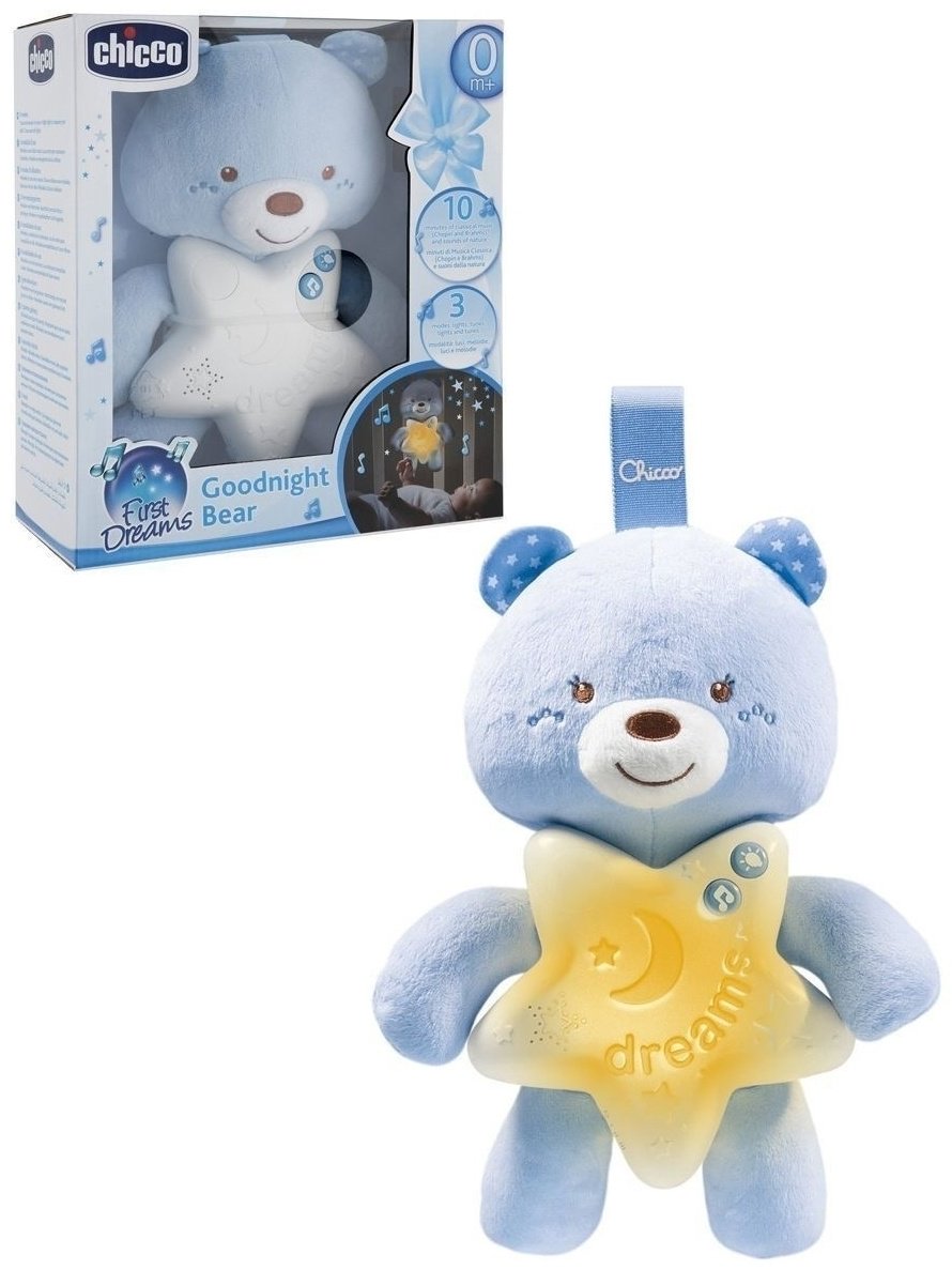 Chicco ночник Медвежонок 9156200000, ткань купить,0