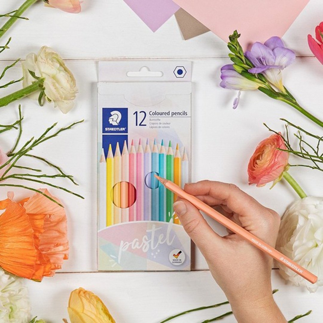 Цветные карандаши STAEDTLER 146 C12 E1 форма шестигранная 12 шт купить,0
