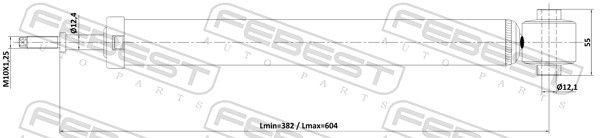 Амортизатор FEBEST задний 12110-004R 1 шт купить,NaN