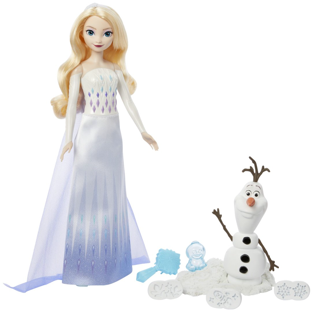 Кукла-модель Disney Эльза с Олафом лепят снежки 29 см купить,NaN