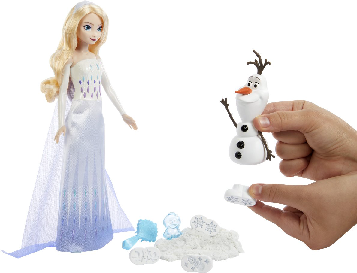 Кукла-модель Disney Эльза с Олафом лепят снежки 29 см купить,NaN