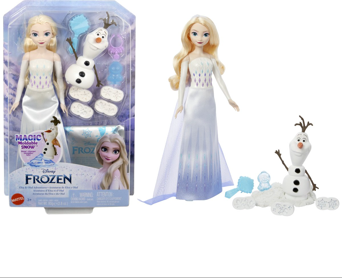 Кукла-модель Disney Эльза с Олафом лепят снежки 29 см купить,NaN