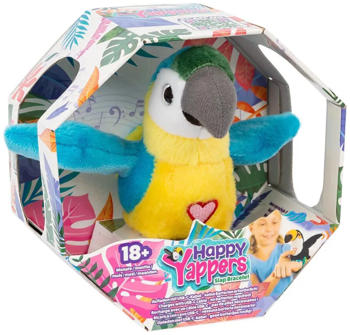 Интерактивная игрушка Happy Yappers Синий Попугай - ForteMarket Интерактивная игрушка Happy Yappers Синий Попугай купить,0