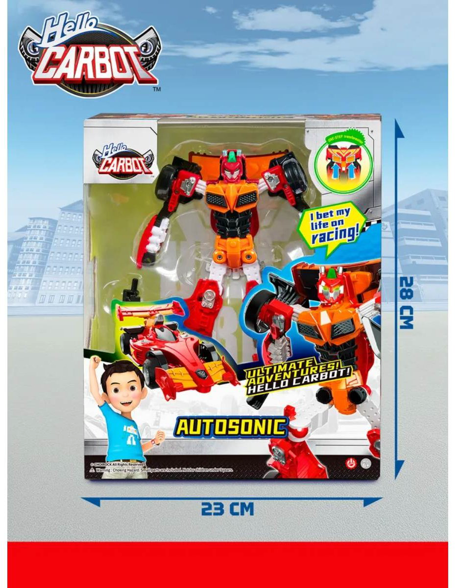 Трансформер Carbot Карбот Auto Sonic S5 Hello Carbot 66038, высота 20 см купить,NaN