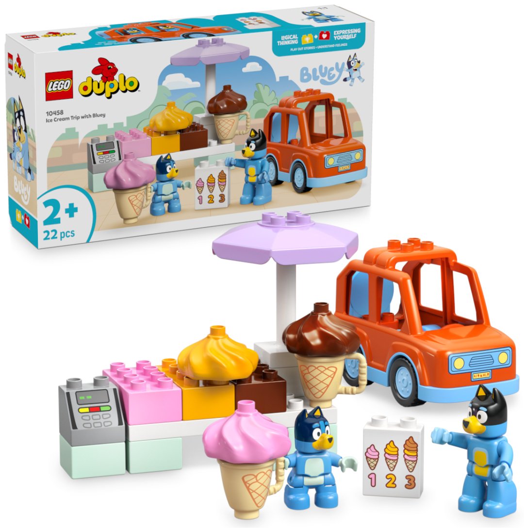 Конструктор LEGO Путешествие за мороженым с Bluey DUPLO, деталей 22 шт