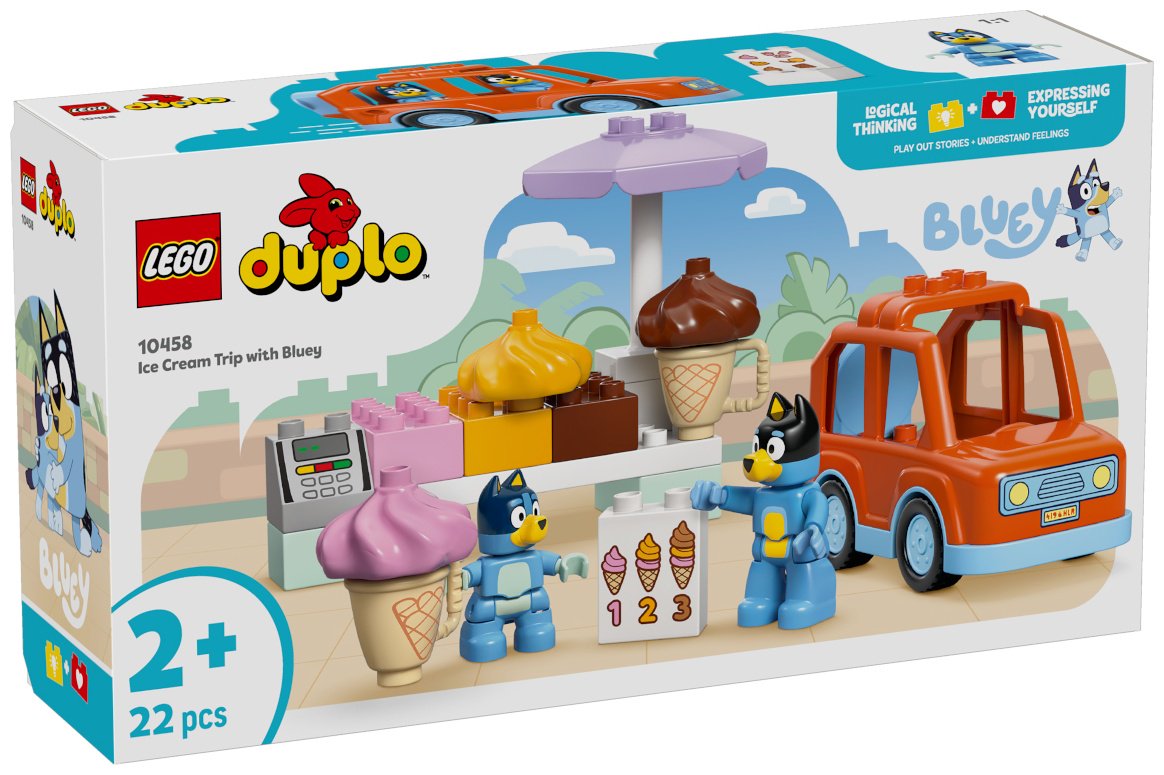 Конструктор LEGO Путешествие за мороженым с Bluey DUPLO, деталей 22 шт