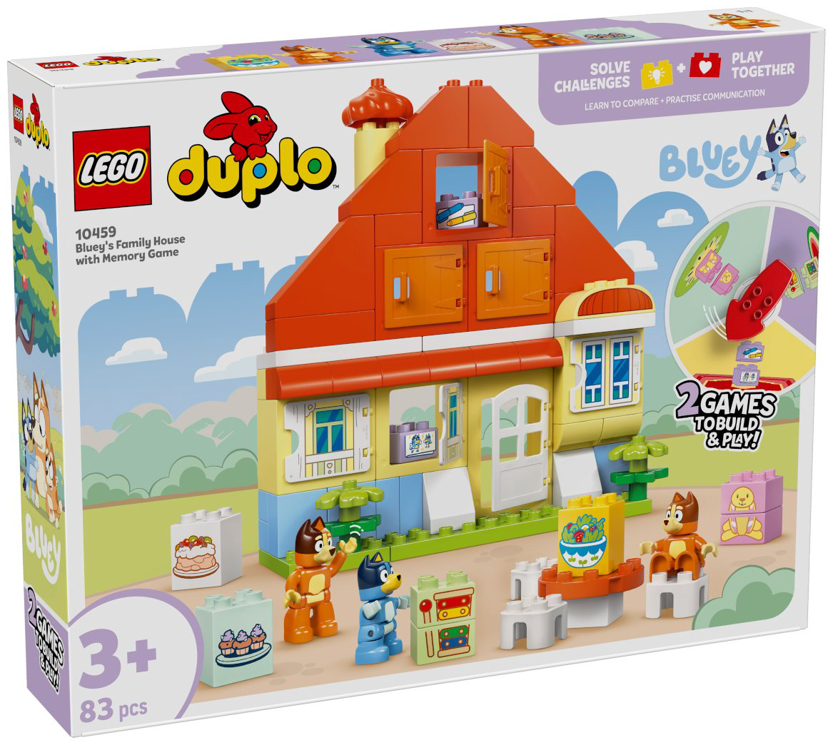 Конструктор LEGO Семейный дом Блюи с игрой на развитие памяти DUPLO, деталей 83 шт купить,NaN