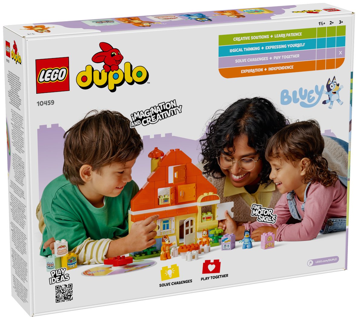 Конструктор LEGO Семейный дом Блюи с игрой на развитие памяти DUPLO, деталей 83 шт