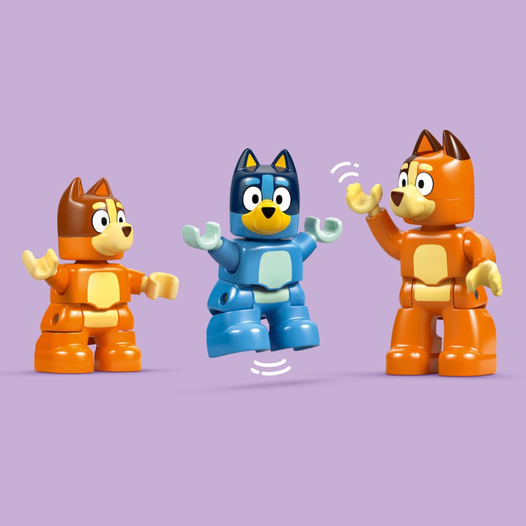 Конструктор LEGO Семейный дом Блюи с игрой на развитие памяти DUPLO, деталей 83 шт