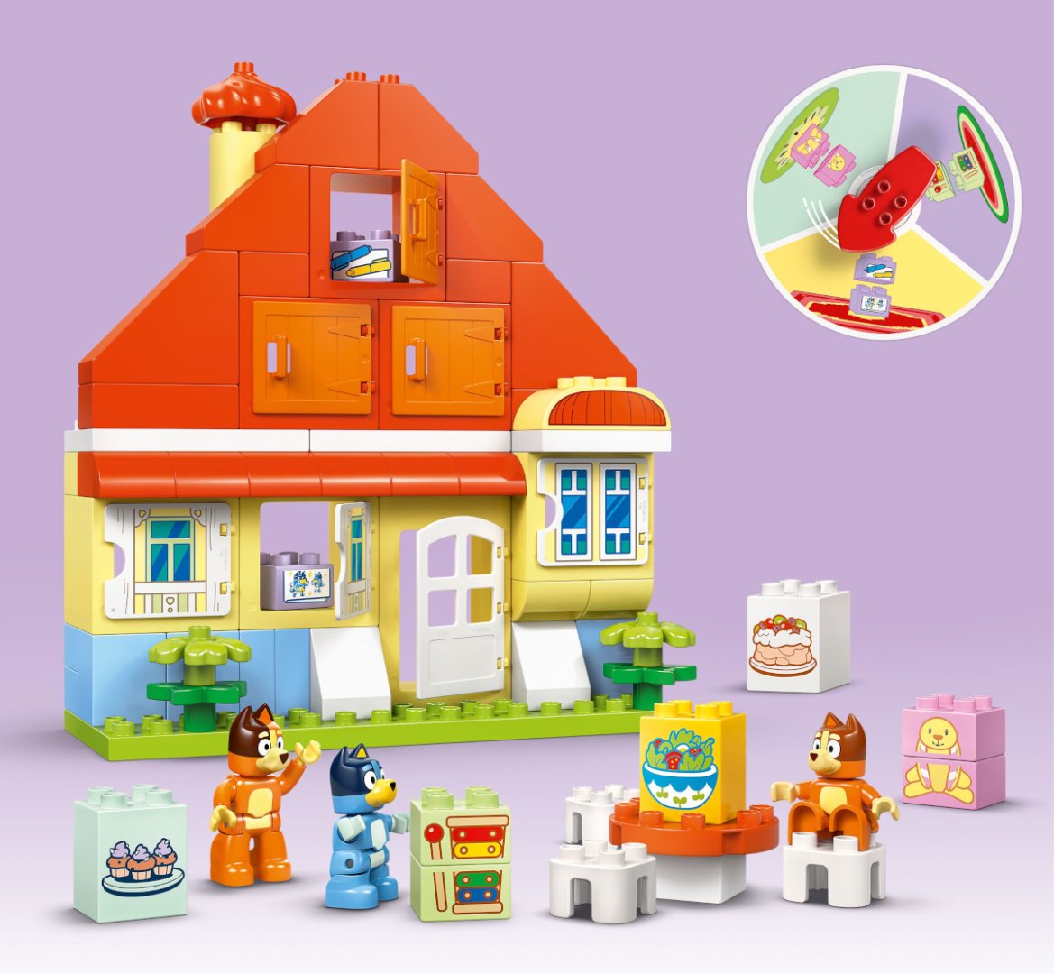 Конструктор LEGO Семейный дом Блюи с игрой на развитие памяти DUPLO, деталей 83 шт