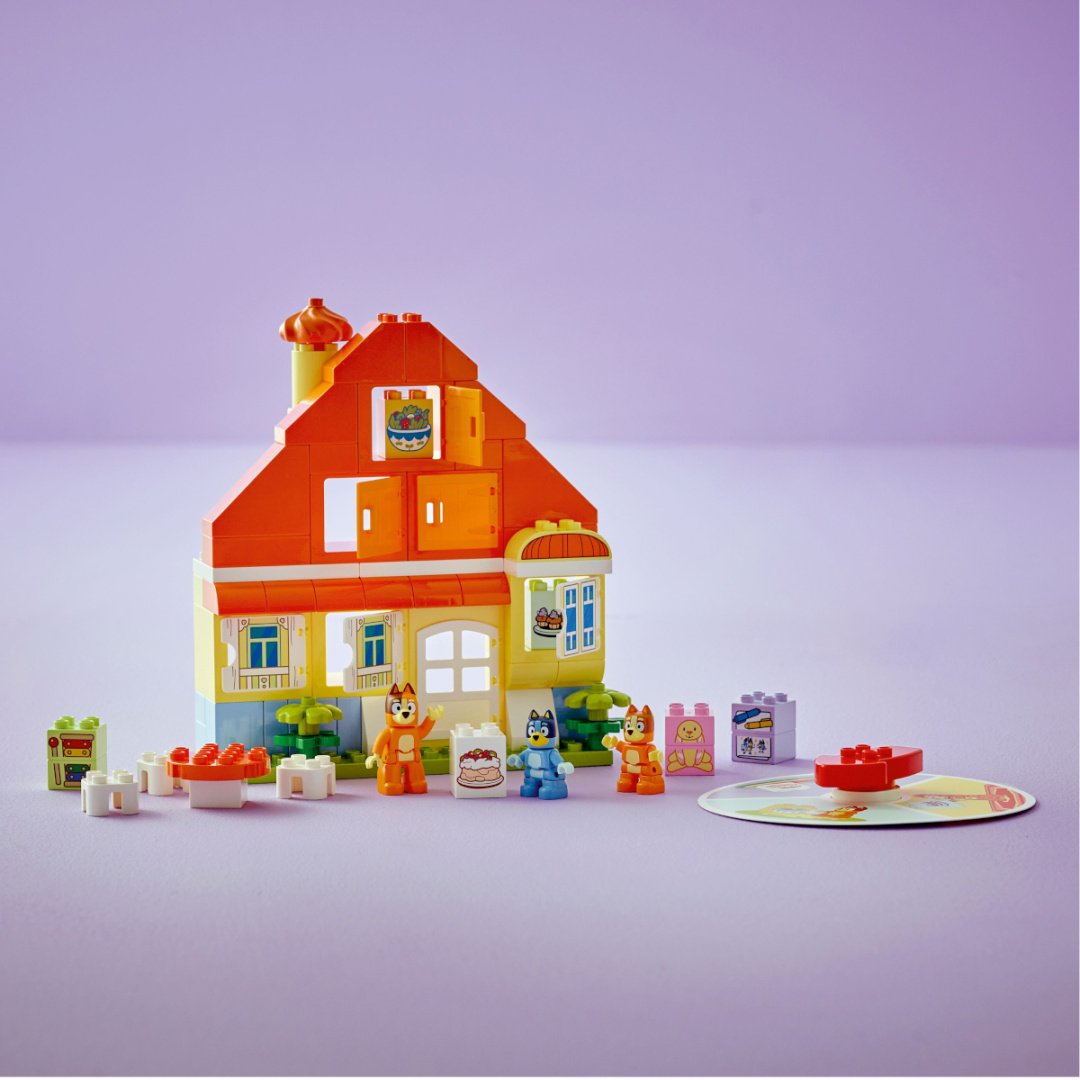 Конструктор LEGO Семейный дом Блюи с игрой на развитие памяти DUPLO, деталей 83 шт купить,NaN