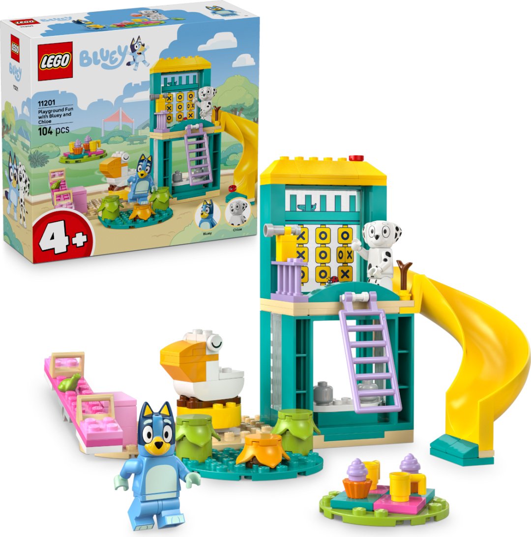 Конструктор LEGO Веселье на детской площадке с Блюи и Хлоей Bluey, деталей 104 шт купить,NaN