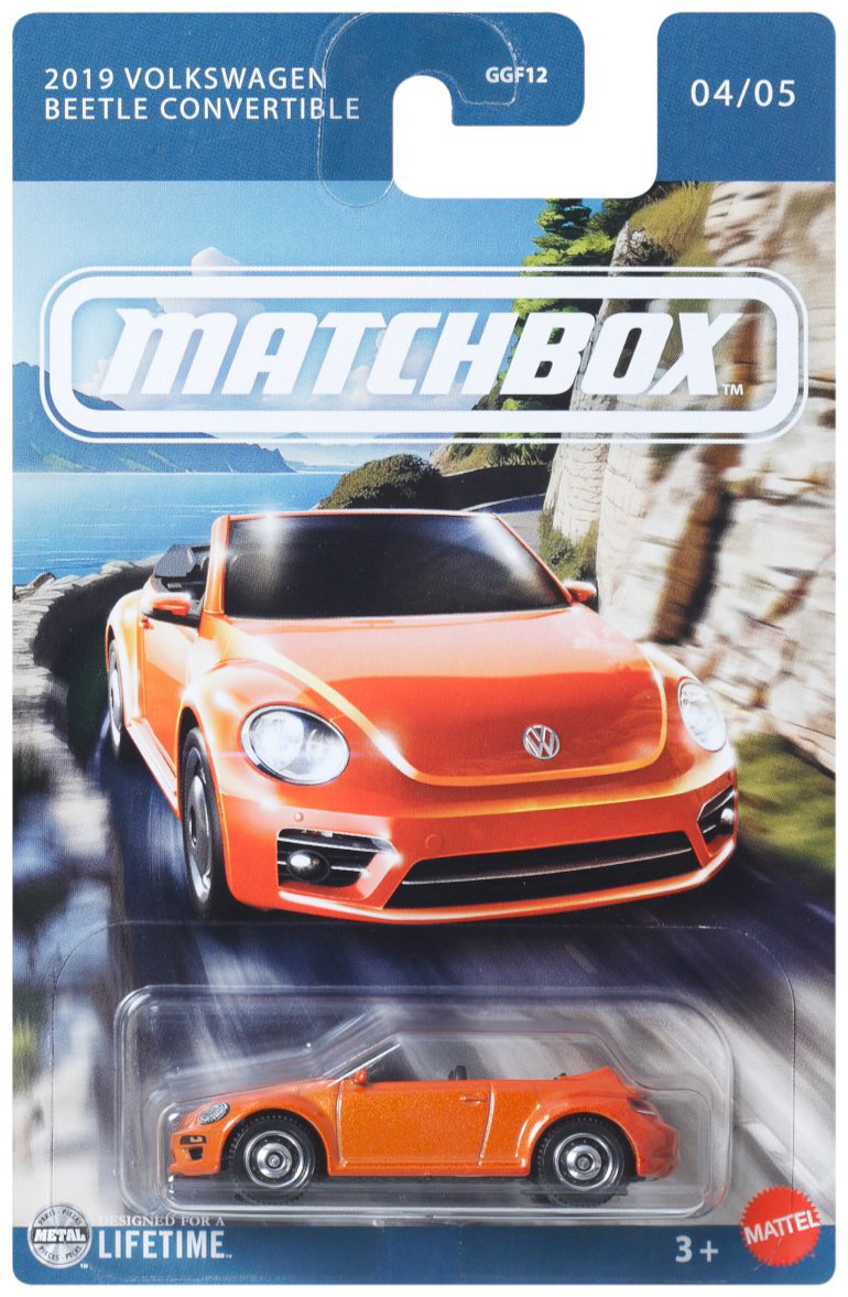Легковая Matchbox 2019 Volkswagen Beetle Convertible оранжевый купить,NaN