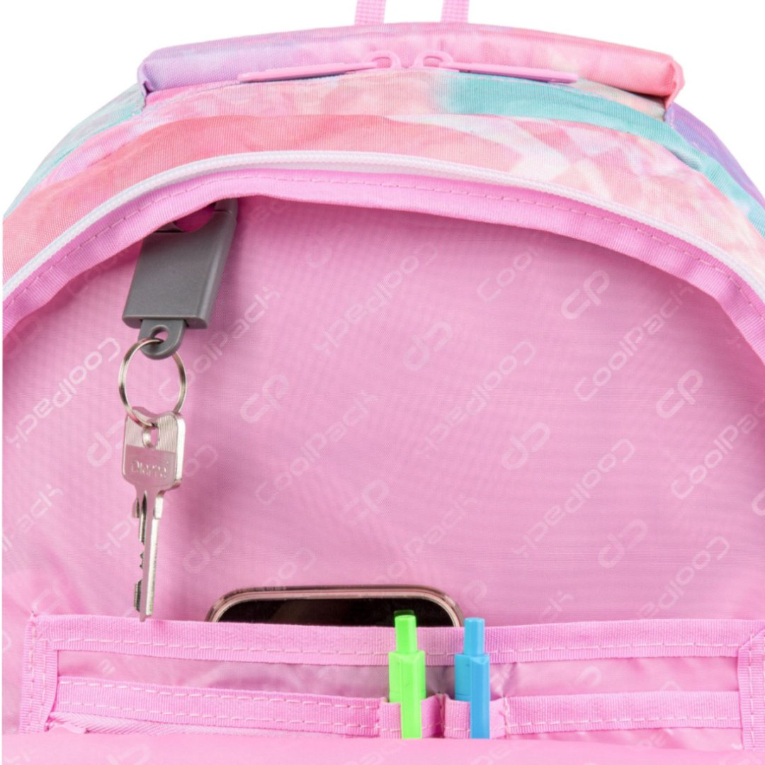 Рюкзак CoolPack полиэстер розовый купить,NaN