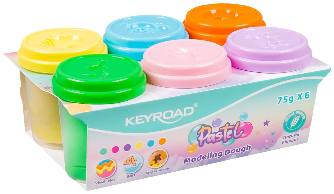 KEYROAD KR972562 масса для лепки количество цветов: 6 шт купить,NaN