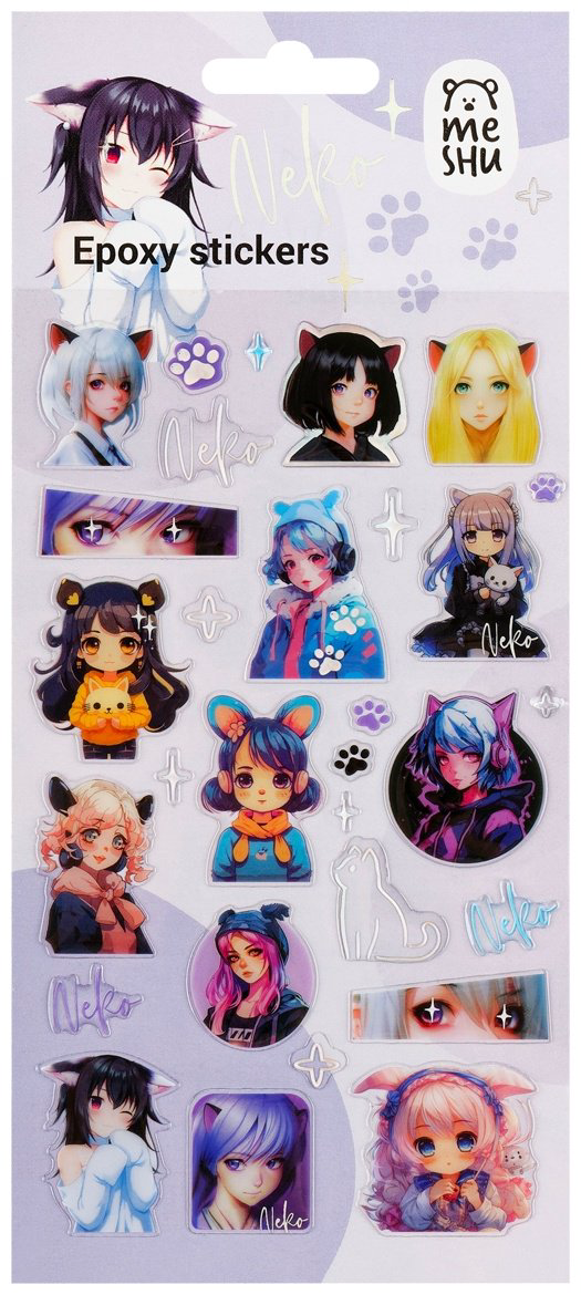Наклейки Лист MESHU Neko 30 купить,NaN