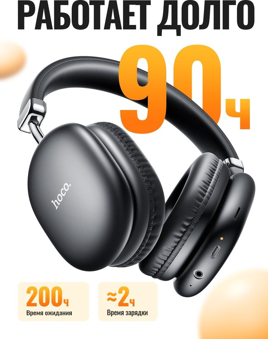 Наушники Hoco W35 MAX черный купить,18000