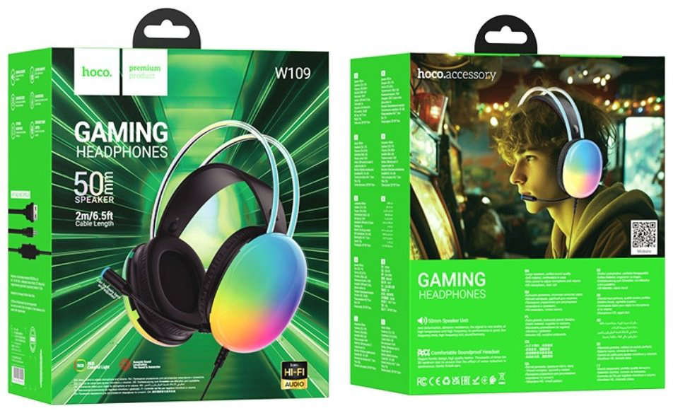 Наушники Hoco W109 черный купить,NaN