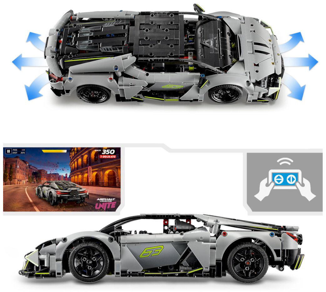 Конструктор LEGO Суперкар Lamborghini Revuelto Technic, деталей 1135 шт купить,NaN