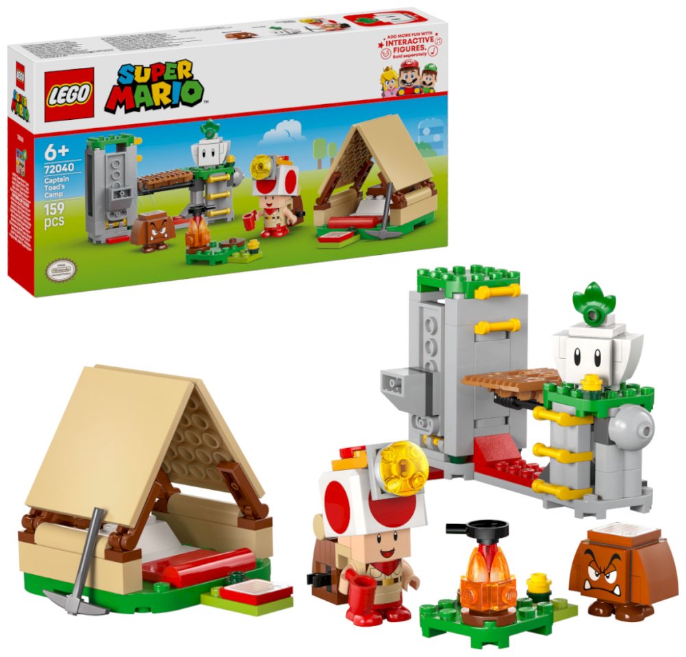 Конструктор LEGO Лагерь капитана Тоада Super Mario, деталей 159 шт купить,NaN