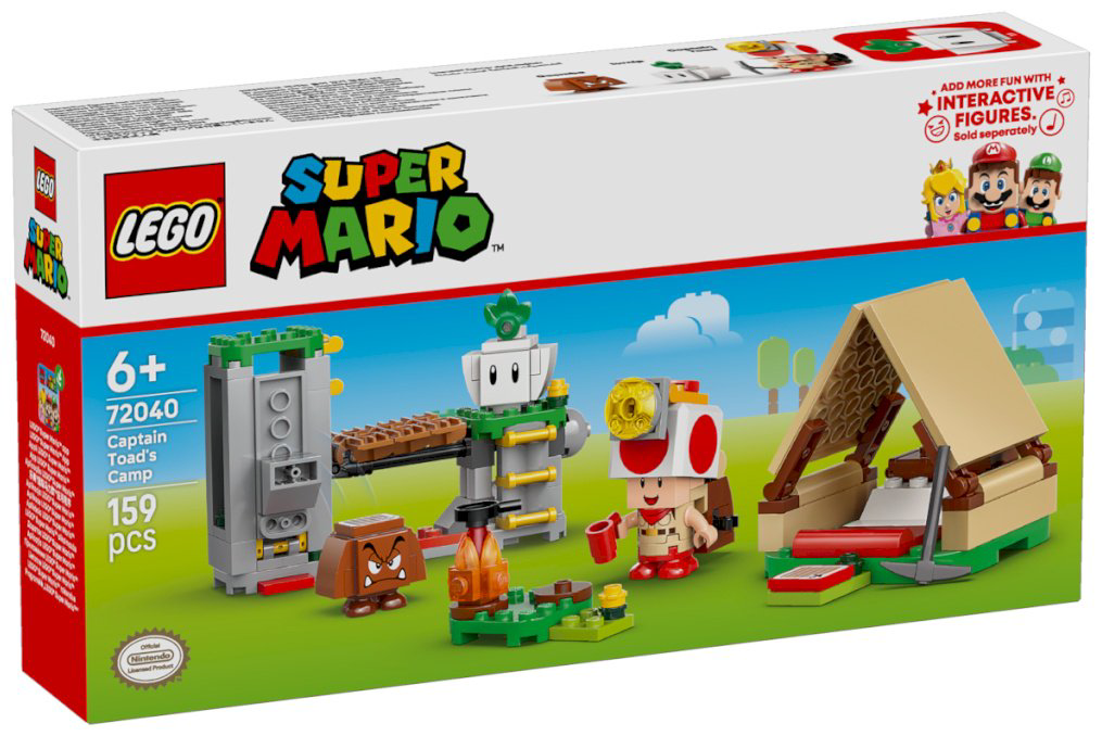 Конструктор LEGO Лагерь капитана Тоада Super Mario, деталей 159 шт купить,NaN