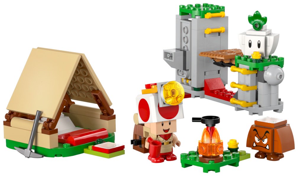 Конструктор LEGO Лагерь капитана Тоада Super Mario, деталей 159 шт купить,NaN