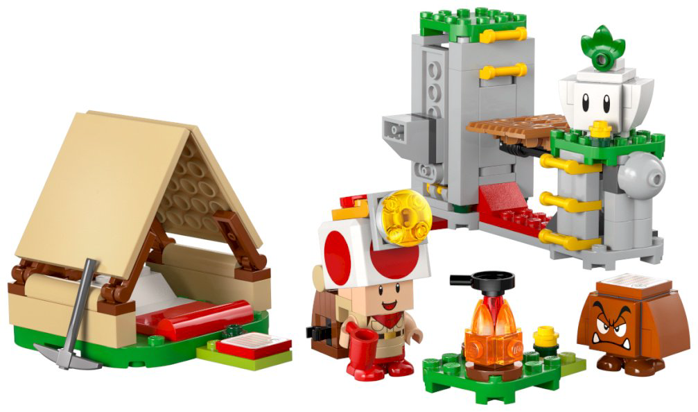 Конструктор LEGO Лагерь капитана Тоада Super Mario, деталей 159 шт купить,NaN