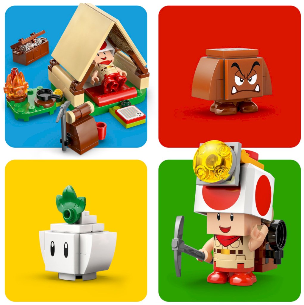 Конструктор LEGO Лагерь капитана Тоада Super Mario, деталей 159 шт купить,NaN