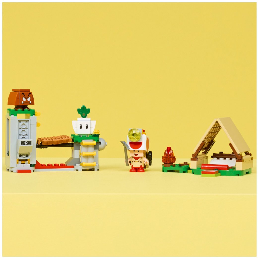 Конструктор LEGO Лагерь капитана Тоада Super Mario, деталей 159 шт купить,NaN