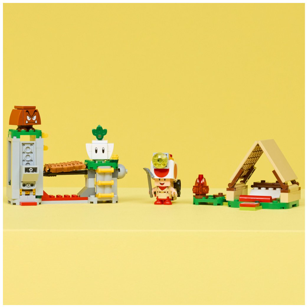 Конструктор LEGO Лагерь капитана Тоада Super Mario, деталей 159 шт купить,NaN