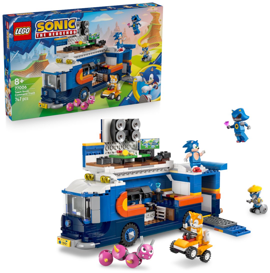 Конструктор LEGO Грузовик-штаб Команды Соника Sonic the Hedgehog, деталей 747 шт