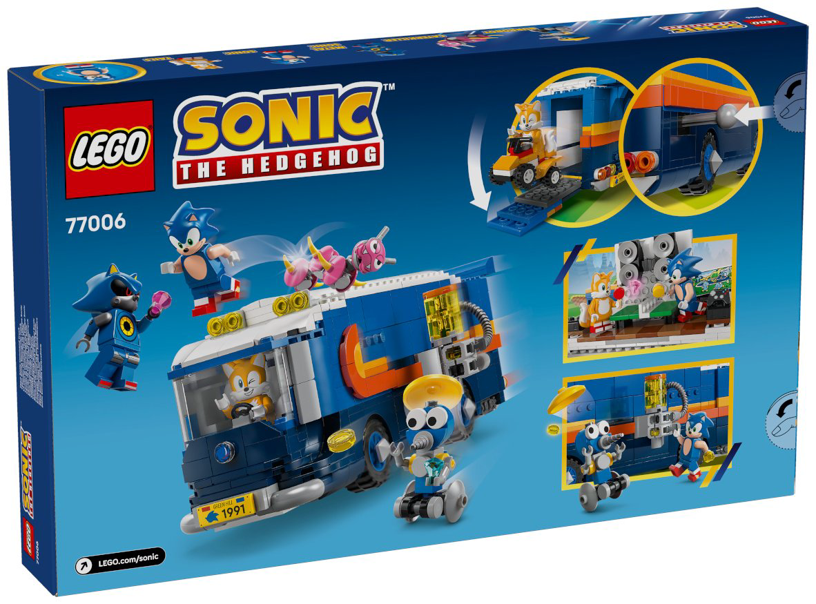 Конструктор LEGO Грузовик-штаб Команды Соника Sonic the Hedgehog, деталей 747 шт купить,NaN