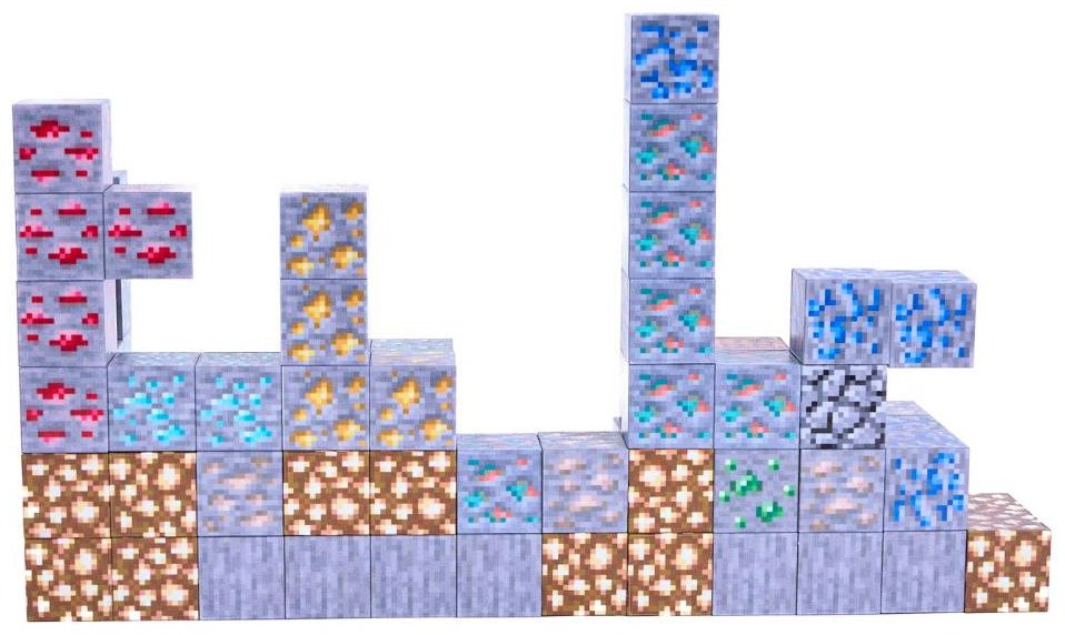 Конструктор Magnetic Craft База в пещере с рудами, деталей 128 шт купить,0
