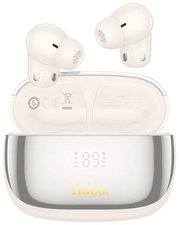 Наушники Hoco EQ20 TWS Milky White бежевый купить,NaN