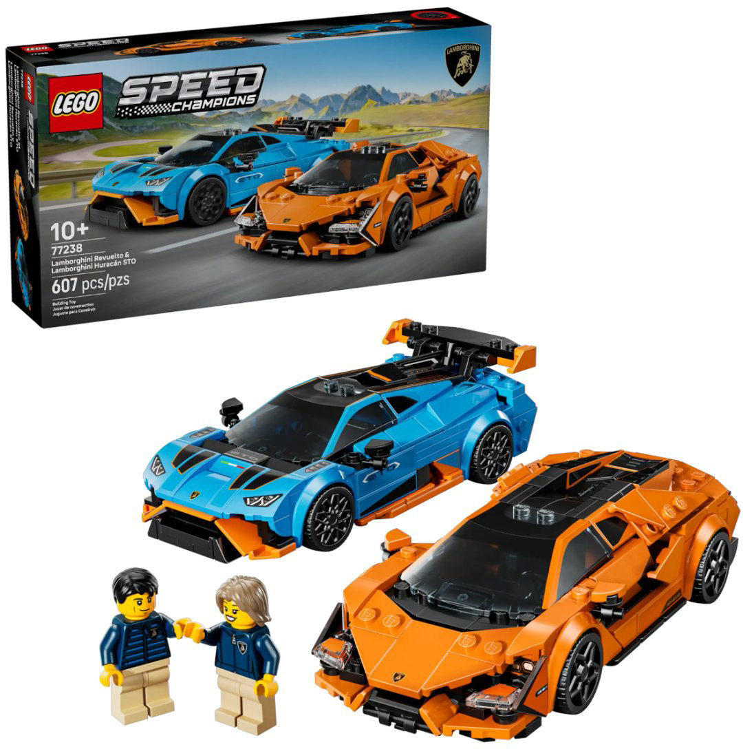 Конструктор LEGO Lamborghini Revuelto и Huracán STO Speed Champions, деталей 607 шт купить,NaN
