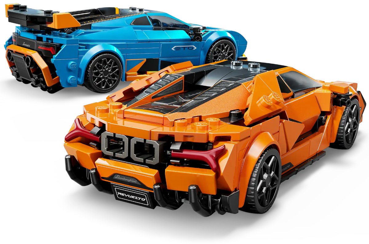 Конструктор LEGO Lamborghini Revuelto и Huracán STO Speed Champions, деталей 607 шт