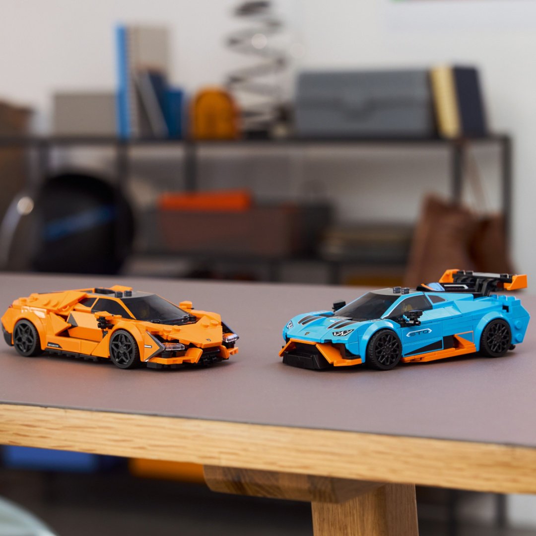 Конструктор LEGO Lamborghini Revuelto и Huracán STO Speed Champions, деталей 607 шт купить,NaN