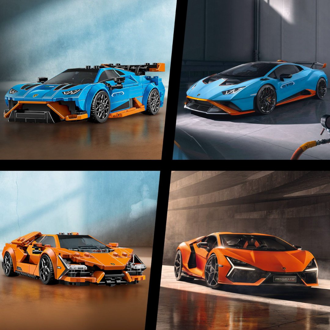 Конструктор LEGO Lamborghini Revuelto и Huracán STO Speed Champions, деталей 607 шт купить,NaN