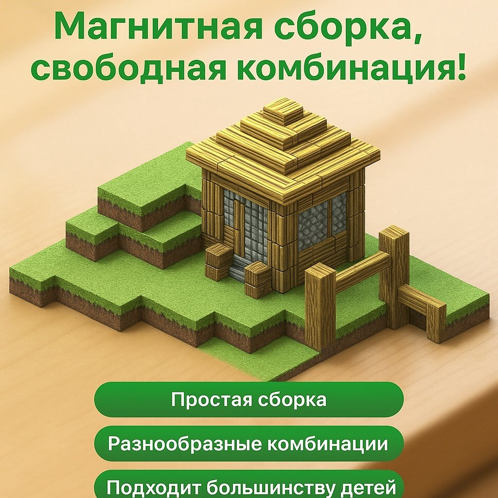 Конструктор Дом с огородом, деталей 192 шт купить,NaN