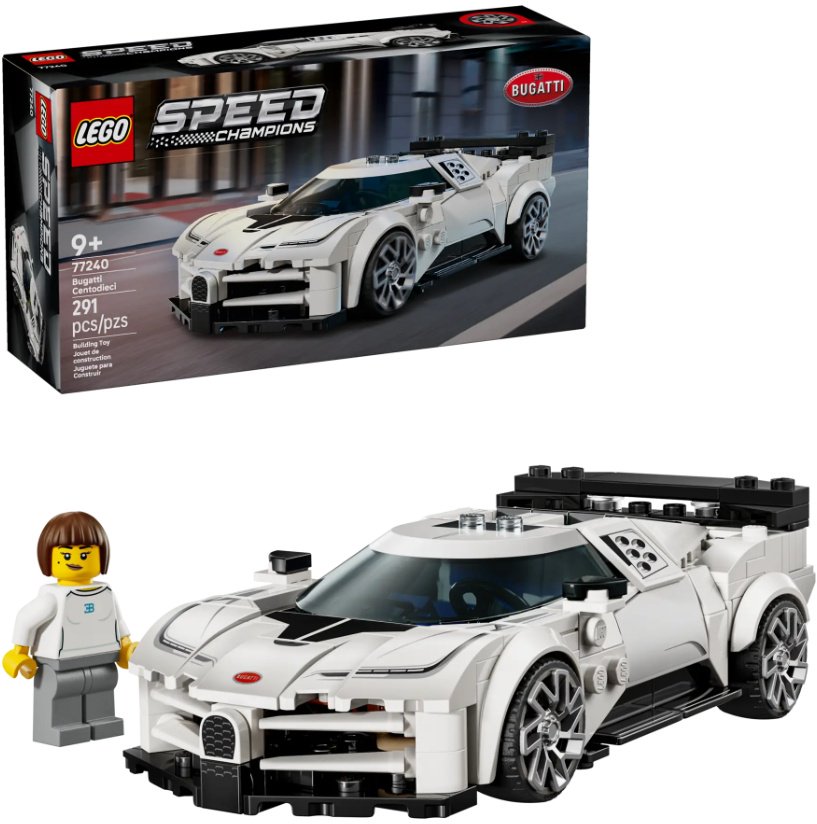 Конструктор LEGO Гиперспортивный автомобиль Bugatti Centodieci, деталей 291 шт