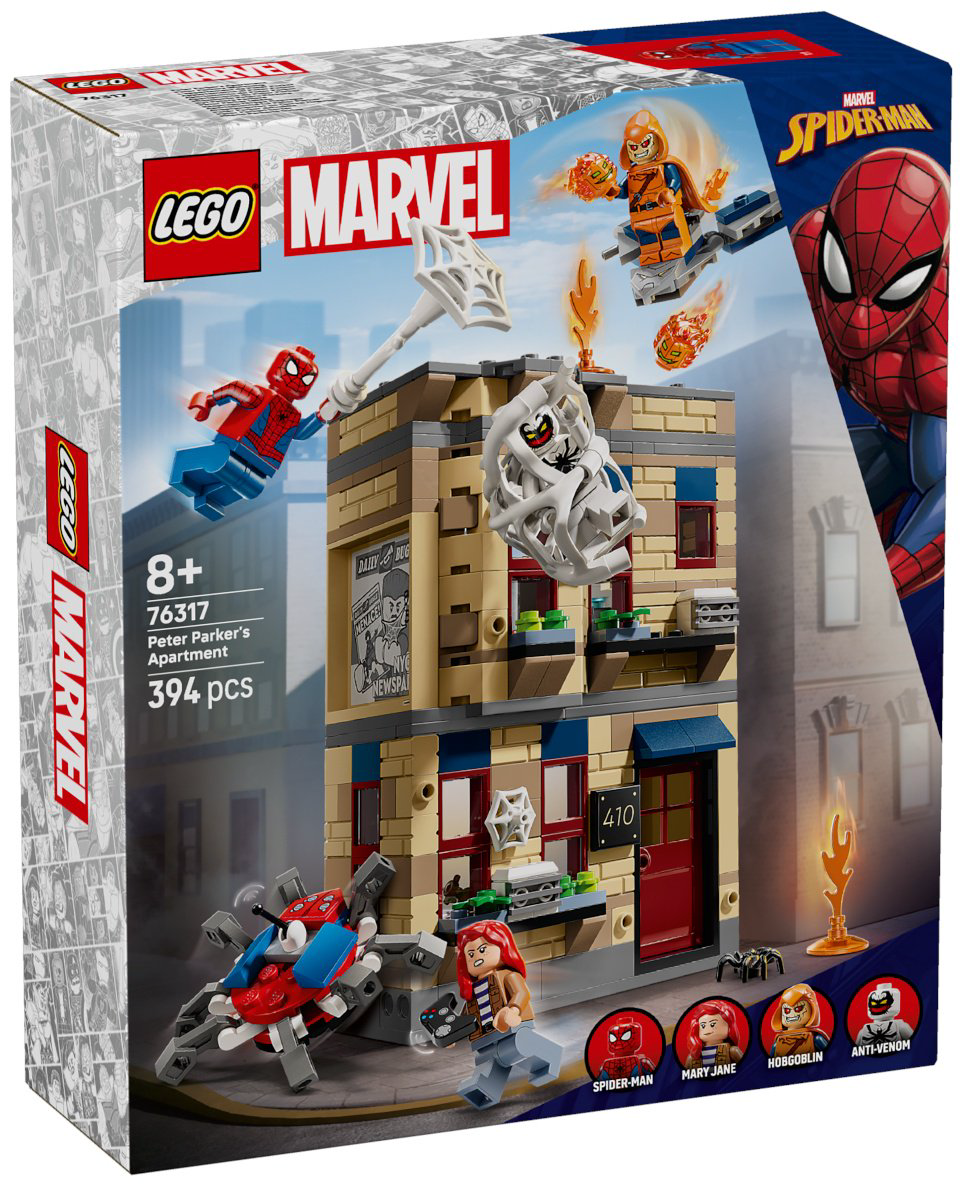 Конструктор LEGO Квартира Питера Паркера Marvel, деталей 394 шт купить,NaN