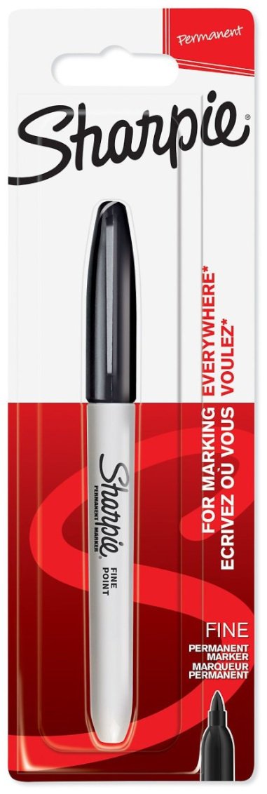 Маркер SHARPIE SP-1985857, 1 шт, 0.9 мм, чёрный