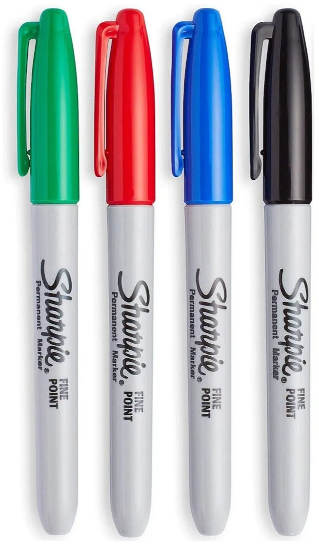 Маркер SHARPIE SP-1985858, 4 шт, 0.9 мм, мультиколор купить,0