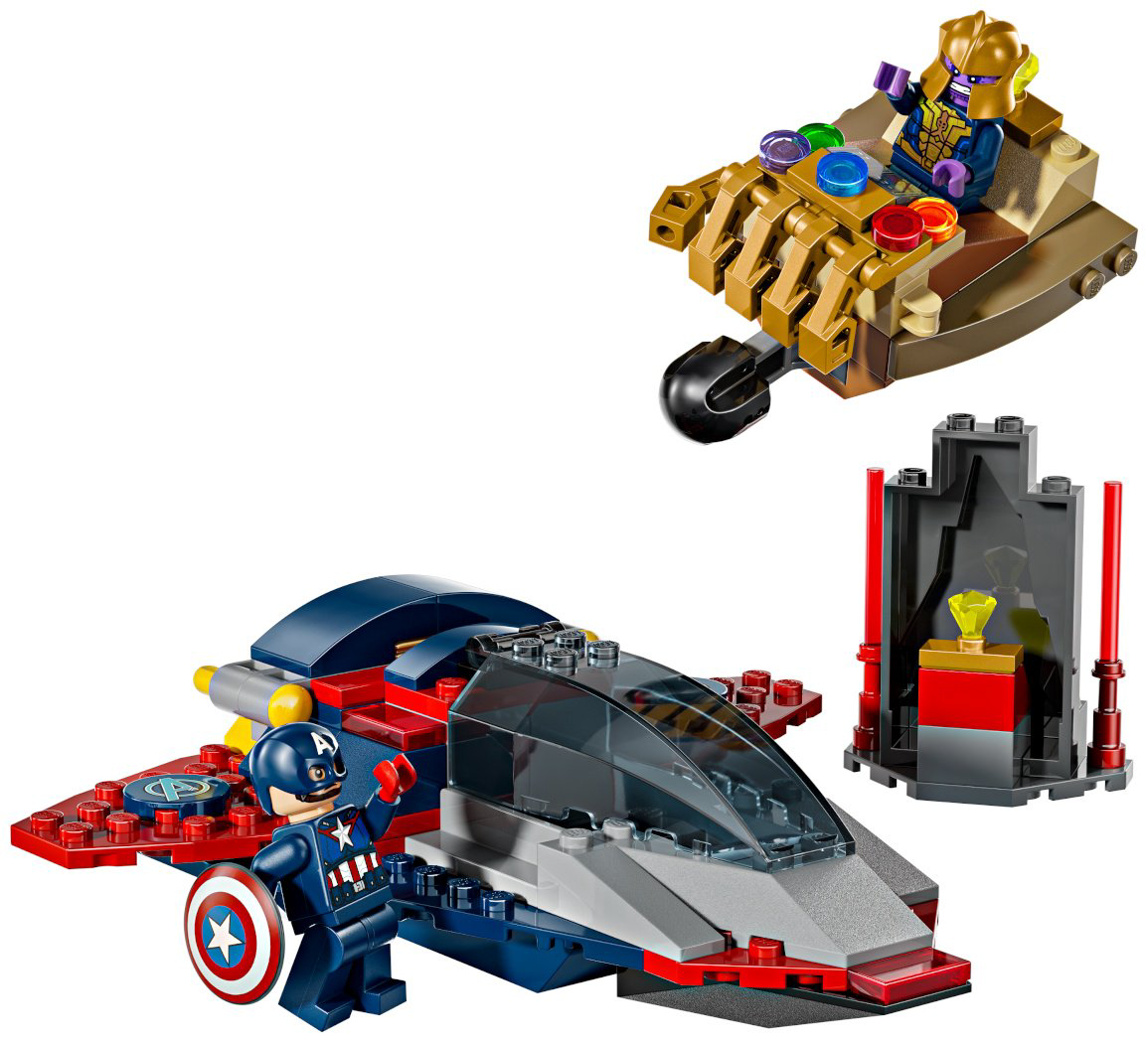 Конструктор LEGO Капитан Америка против Таноса Marvel, деталей 107 шт купить,NaN