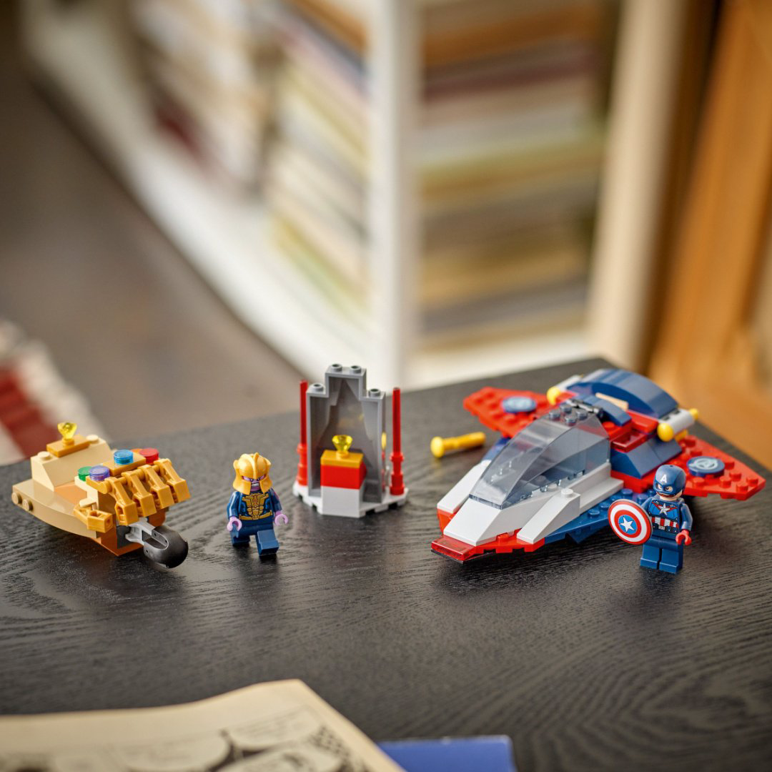 Конструктор LEGO Капитан Америка против Таноса Marvel, деталей 107 шт купить,NaN