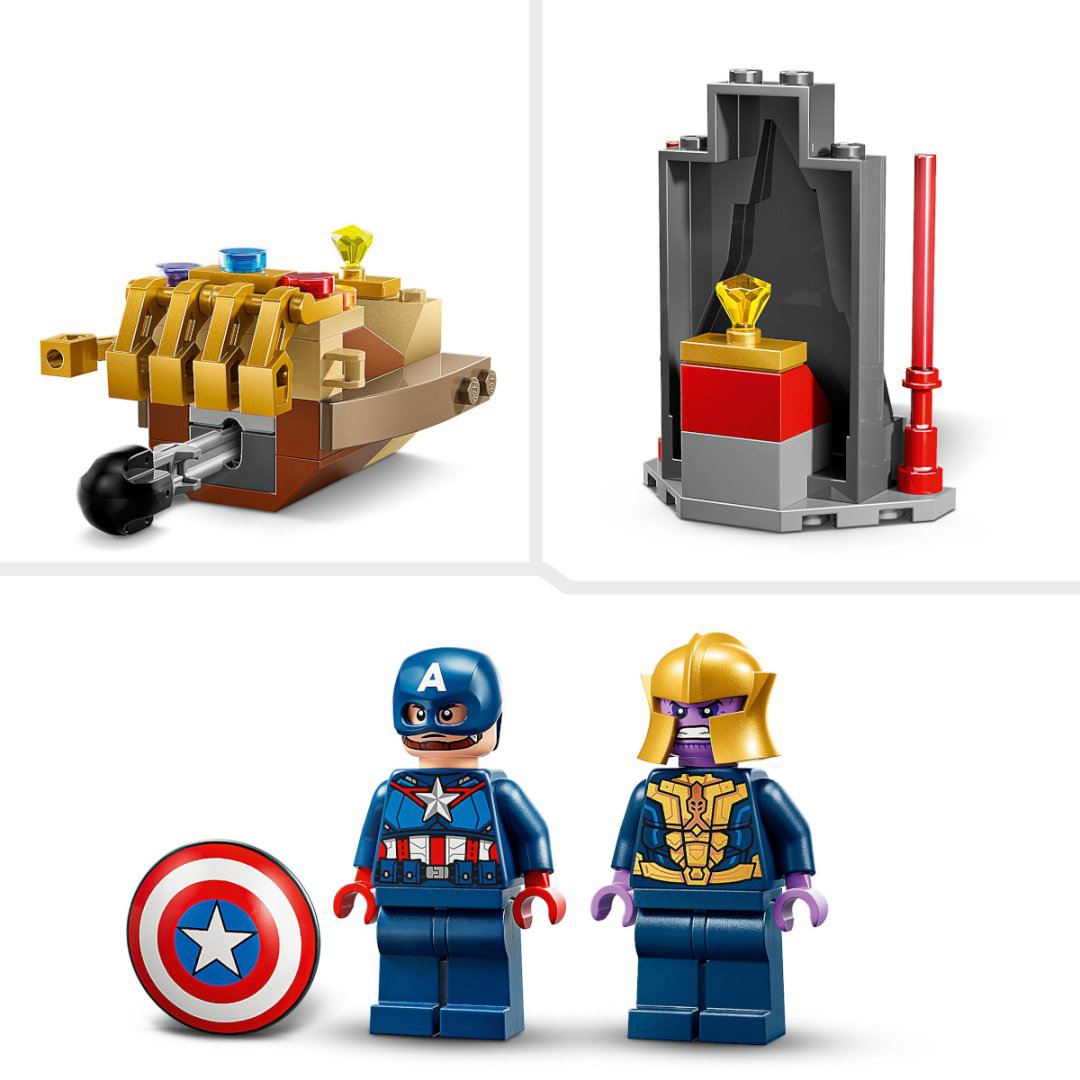 Конструктор LEGO Капитан Америка против Таноса Marvel, деталей 107 шт купить,NaN