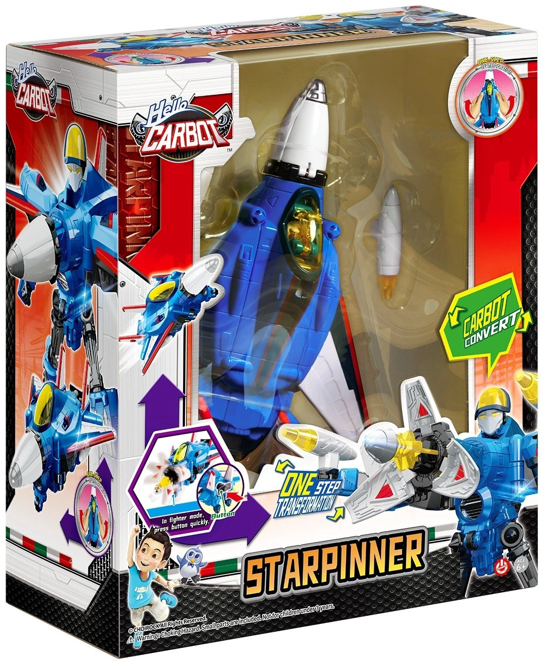 Трансформер Carbot Карбот Starpinner S6 Hello Carbot 66066, высота 20 см купить,NaN