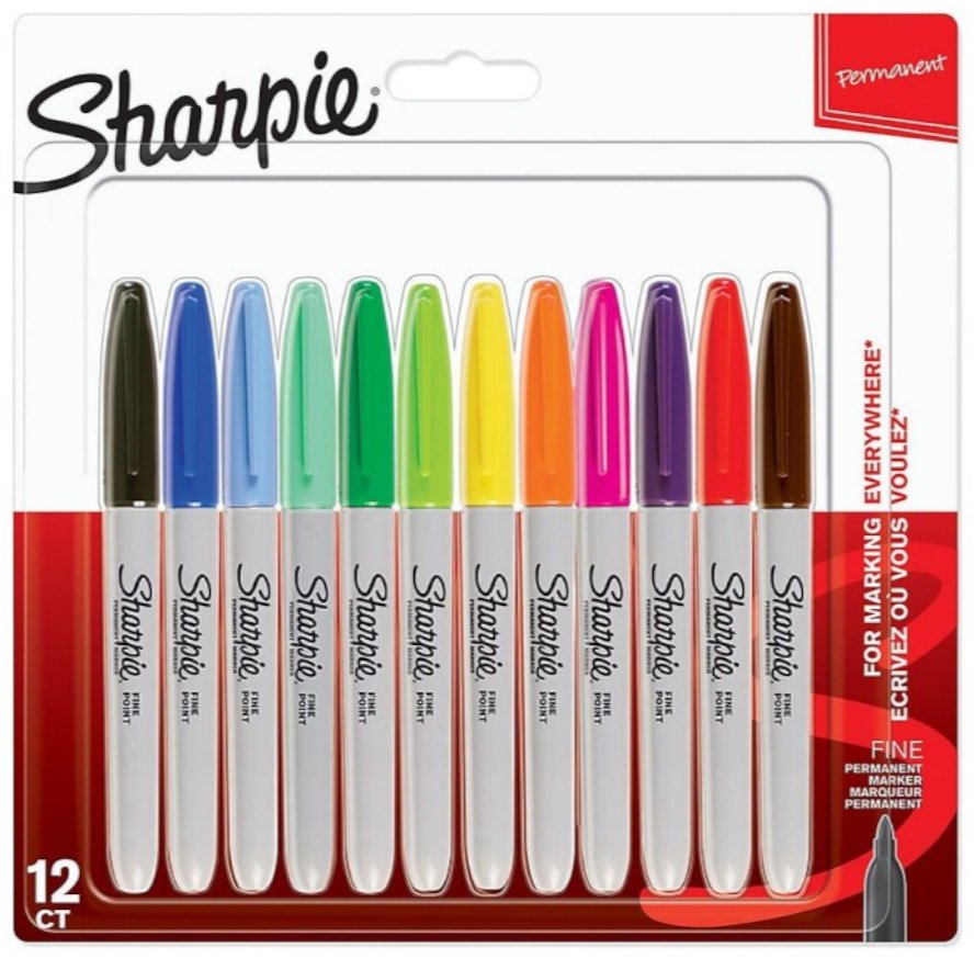 Маркер SHARPIE SP-2065404, 12 шт, 1 мм, мультиколор