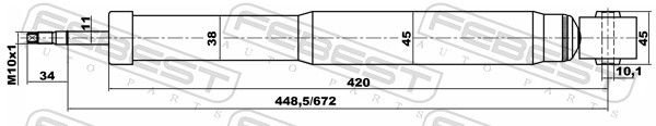 Амортизатор FEBEST задний 23655642R 1 шт купить,NaN